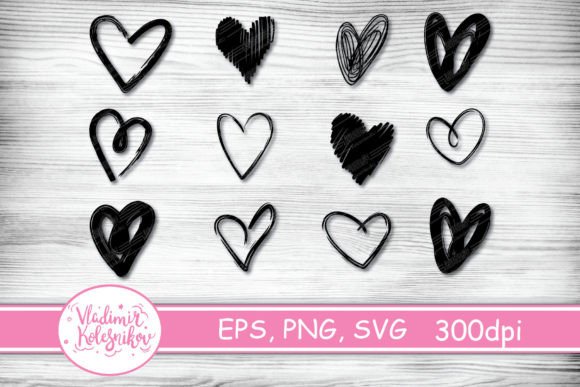 12 Heart Files: Valentine’s Graphics & Decorative Elements