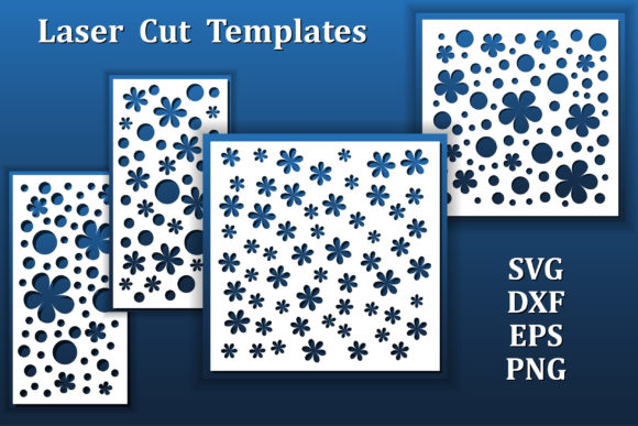Abstract Geometric Panels Cut Files for Graphics & Crafts