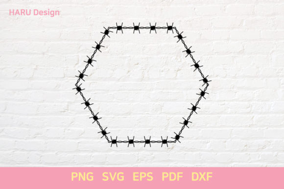 Barbed Wire Frame: A Graphic Decorative Element for Bold Publishing