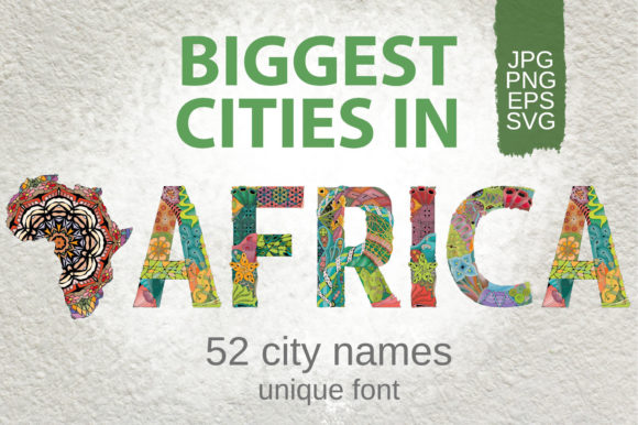 Biggest Cities in Africa Graphics & Decorative Elements