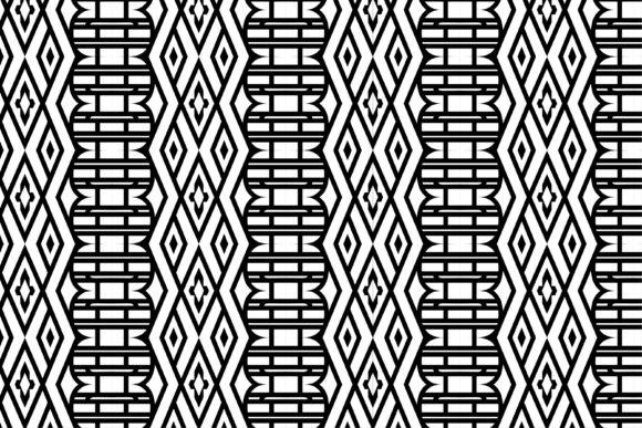 Black White Abstract Seamless Pattern: Graphics & Patterns