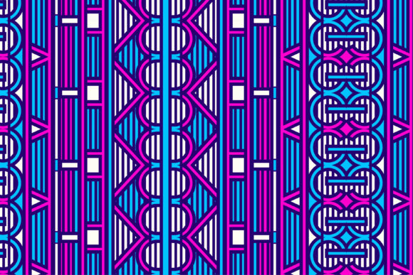 Bright Color Vertical Rectangle Pattern: Graphics & Patterns