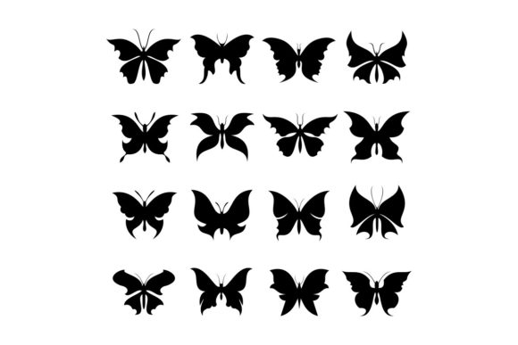 Butterfly Silhouettes Vector Graphics & Icon Review