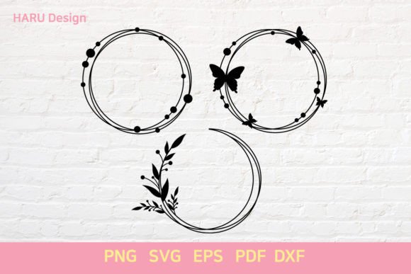 Circle Frame: Premium Graphics for Decorative Elements