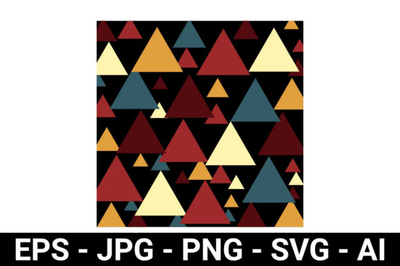 Colorful Triangle Pattern: A Bold Graphics Asset for Brands