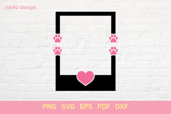 Dog Polaroid Frame: Graphics & Decorative Elements for Branding