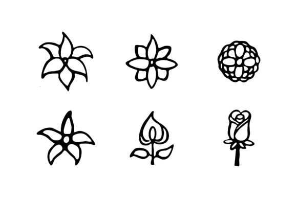 Flowers Icon: Hand Drawing Graphics & Decorative Elements