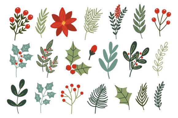 Hand Draw Christmas Elements: Graphics & Decorative Elements