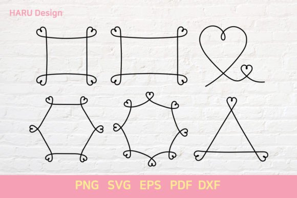 Heart Frame: Decorative Elements & Graphics for Editorial Impact