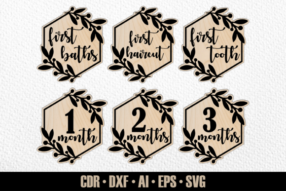 Monthly Floral Baby Milestones SVG: Decorative Graphics Review