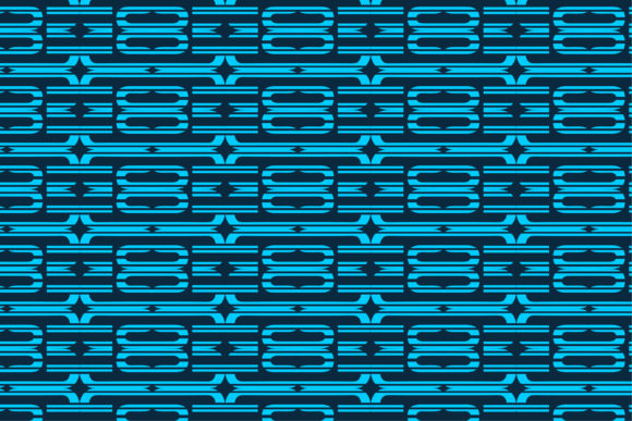 Multicolored Blue Curve Pattern: Graphics & Patterns Review