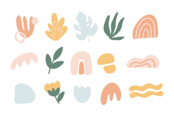 Organic Aesthetic Blob Graphics & Decorative Elements