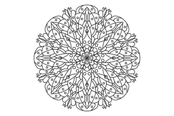 Outline Mandala Graphics for Coloring Pages Amp Projects