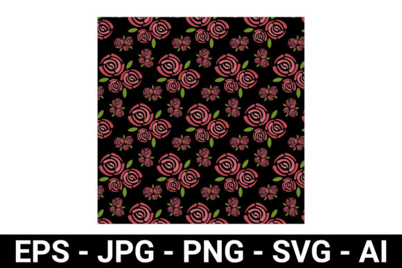 Rose Seamless Pattern: Graphics & Patterns for Editorial Use