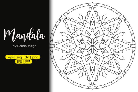 Star Mandala Coloring Pages - Vol 2: Graphics & Coloring Pages Amp