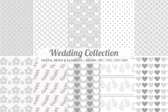 Wedding Bundle Digital Paper Vector El: Graphics & Crafts Review